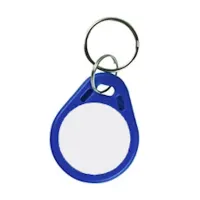 RFID KF003A personalisierbarer Schlüsselanhänger/Keyfob Classic ,TK4100 (LF 125KHz) Kunststoff, Blau für Zugangskontrolle, Identifizierung u.v.m.